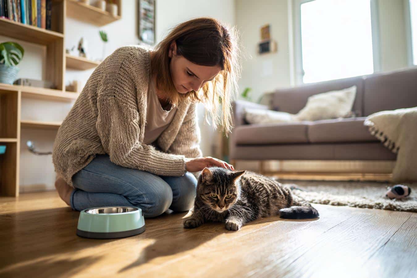 chat signes deshydratation