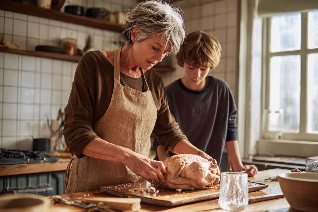 decouper poulet entier etapes couteau