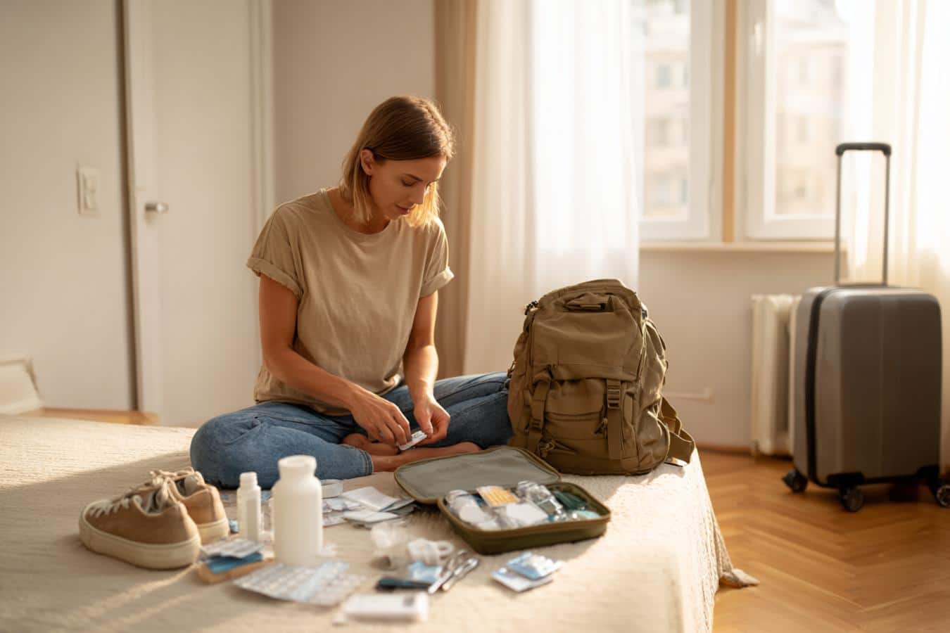 trousse secours voyage contenu indispensable